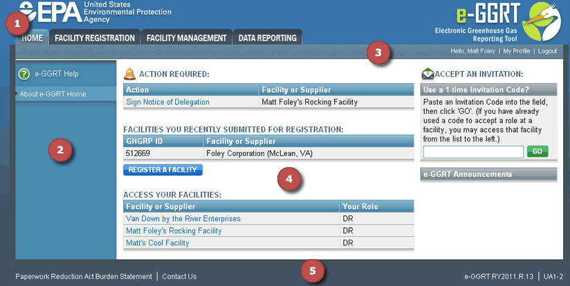 e-GGRT navigation options image
